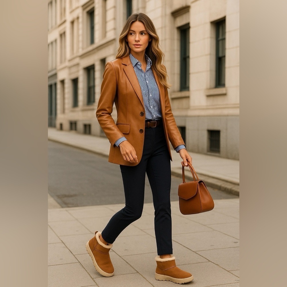 UGG Chestnut Suede Platform Booties Women 13 / Men 12 / New without Box